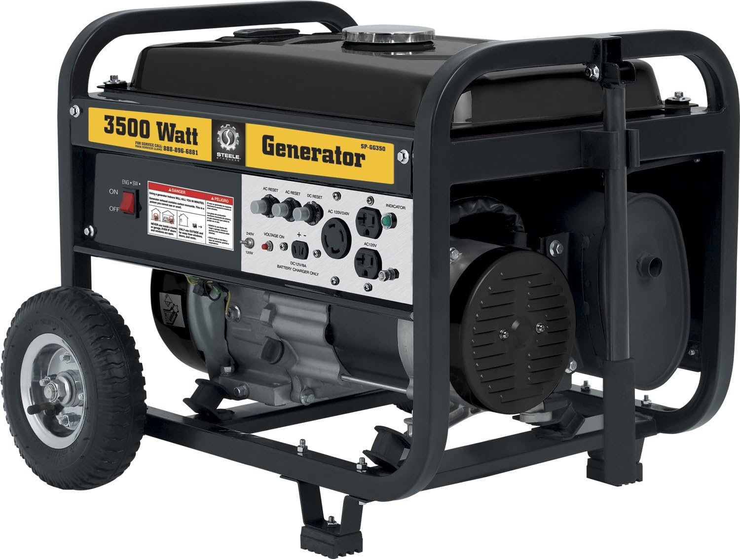 Steele Products SPGG350 3,500 Watt 4Cycle Gas Powered Portable