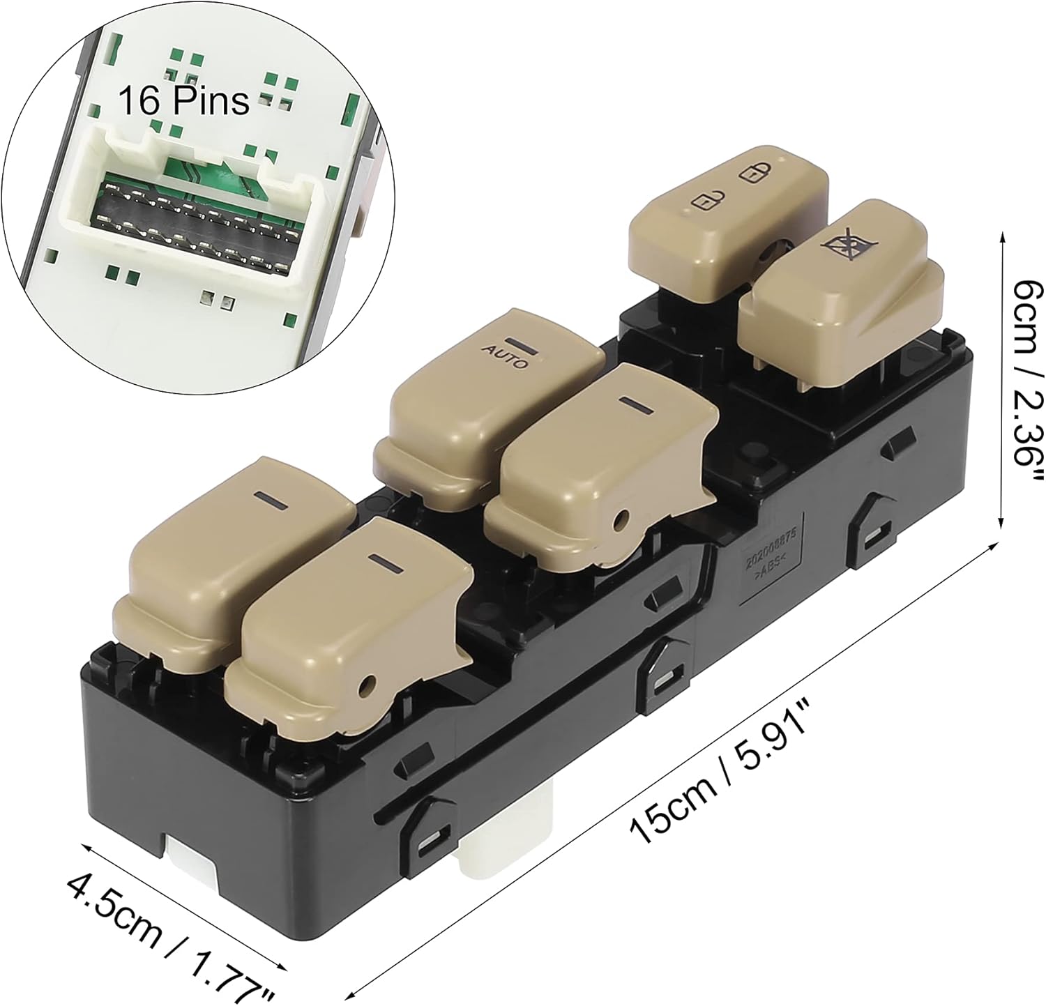 X AUTOHAUX Master Driver Side Power Window Switch 93570-3S000 Replacement for Hyundai Sonata 2011-2015