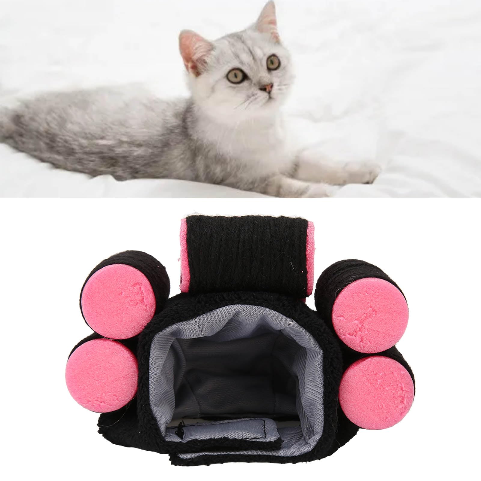 Cat Wig Hat - Adjustable Curly Hair Costume Hat For Cats & Small Dogs, Halloween & Party Dress-Up - View #13
