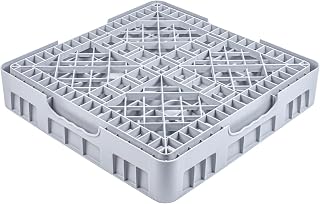 Restaurantware Clean Tek Professional Full Size Flatware Dishwashing Rack, 1 Heavy-Duty Gray Polypropylene Rack, Long-Lasting, Durable Cutlery Holder for Restaurant Kitchens and Cafeterias