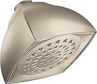 Vista 7 de Moen 6325BN - Cabezal de ducha Moenflo Water Sense, de una función, níquel cepillado