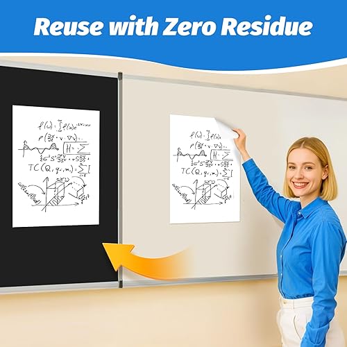 Miniatura 5 de AFMAT Almohadillas adhesivas de caballete, 15 x 18 pulgadas, papel de cuadros de anclaje resistente a la decoloración de tinta para oficina, aula,