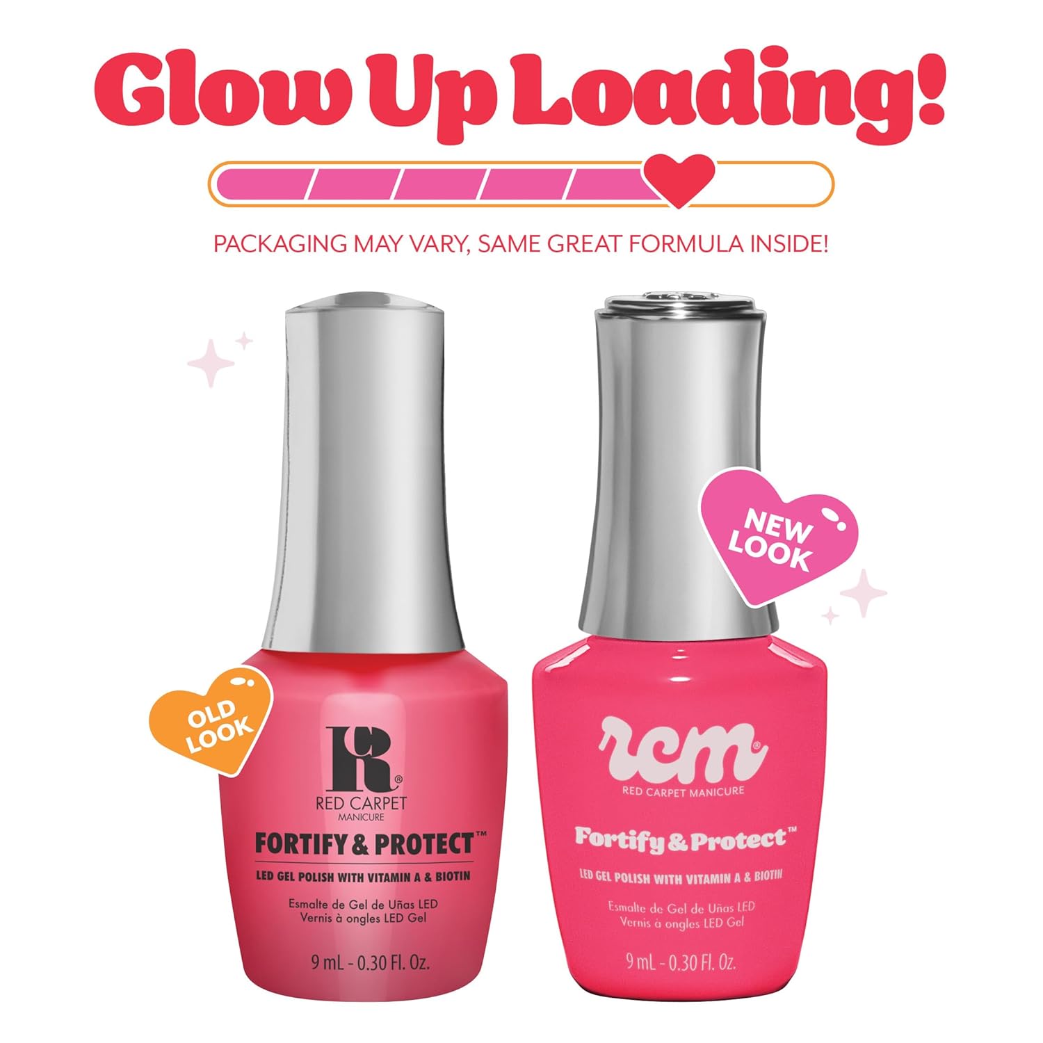 RC Red Carpet Manicure Kit 3 Fortify & Protect Bundle Glitters - Soak Off Gel Polish for Long-Lasting, Vibrant, Professional Quality, High Shine, Chip-Resistant.