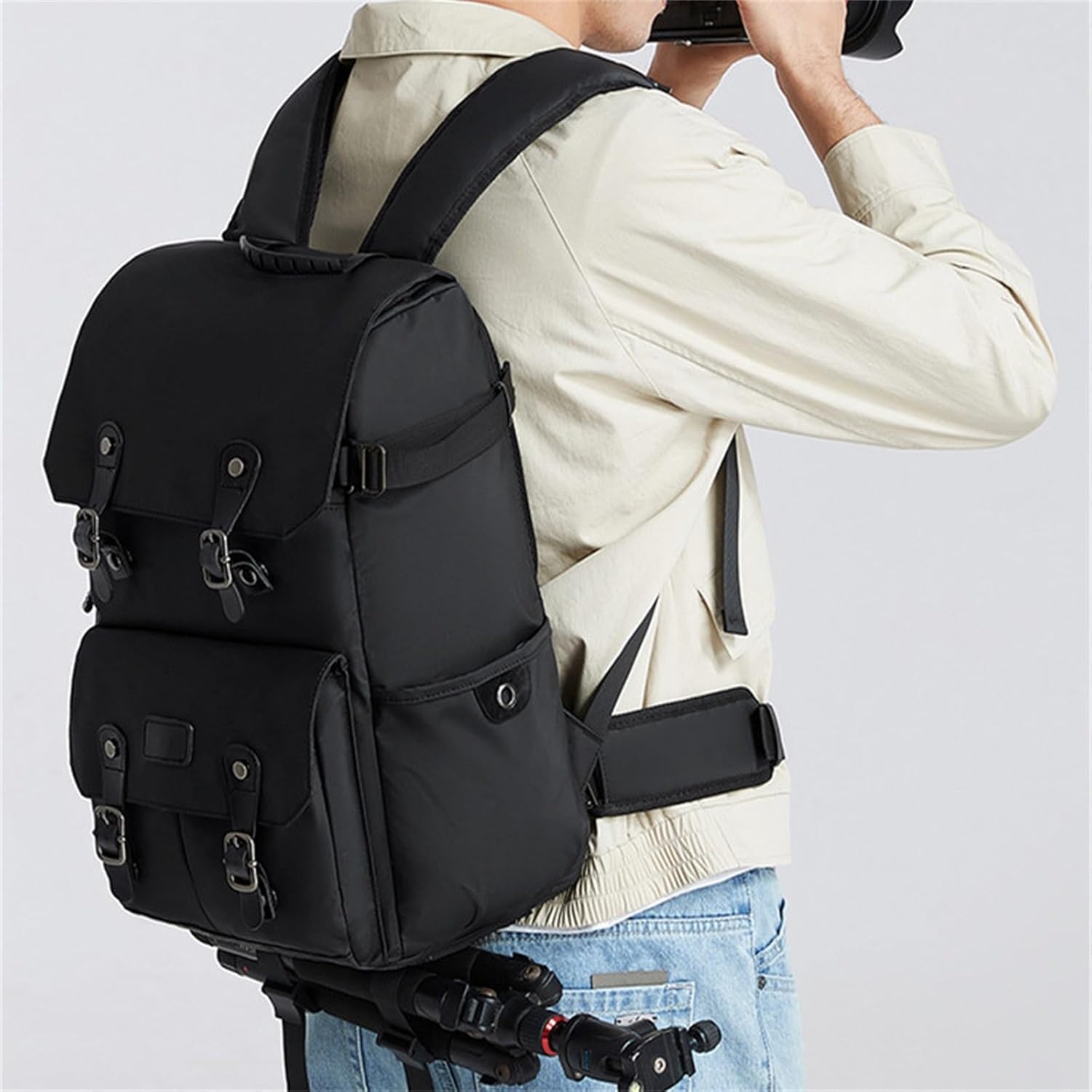 カメラバックパック ショルダーカメラバッグ アウトドアレジャー 防水カメラバッグ コンピューターバッグ 旅行、撮影、登山