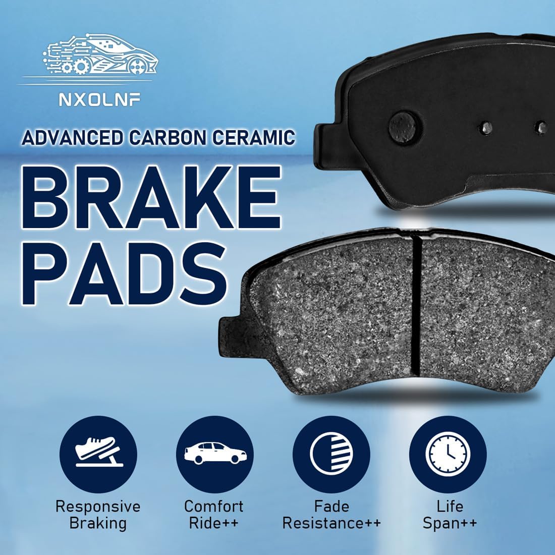 6pcs Rear Brake Caliper Set with Brake Pads Automotive Replacement for Lexus IS250 2.5L 2007 2010 2012 2013