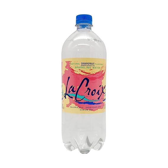 La Croix Sparkling Water, Grapefruit, 33.8 oz Bottle