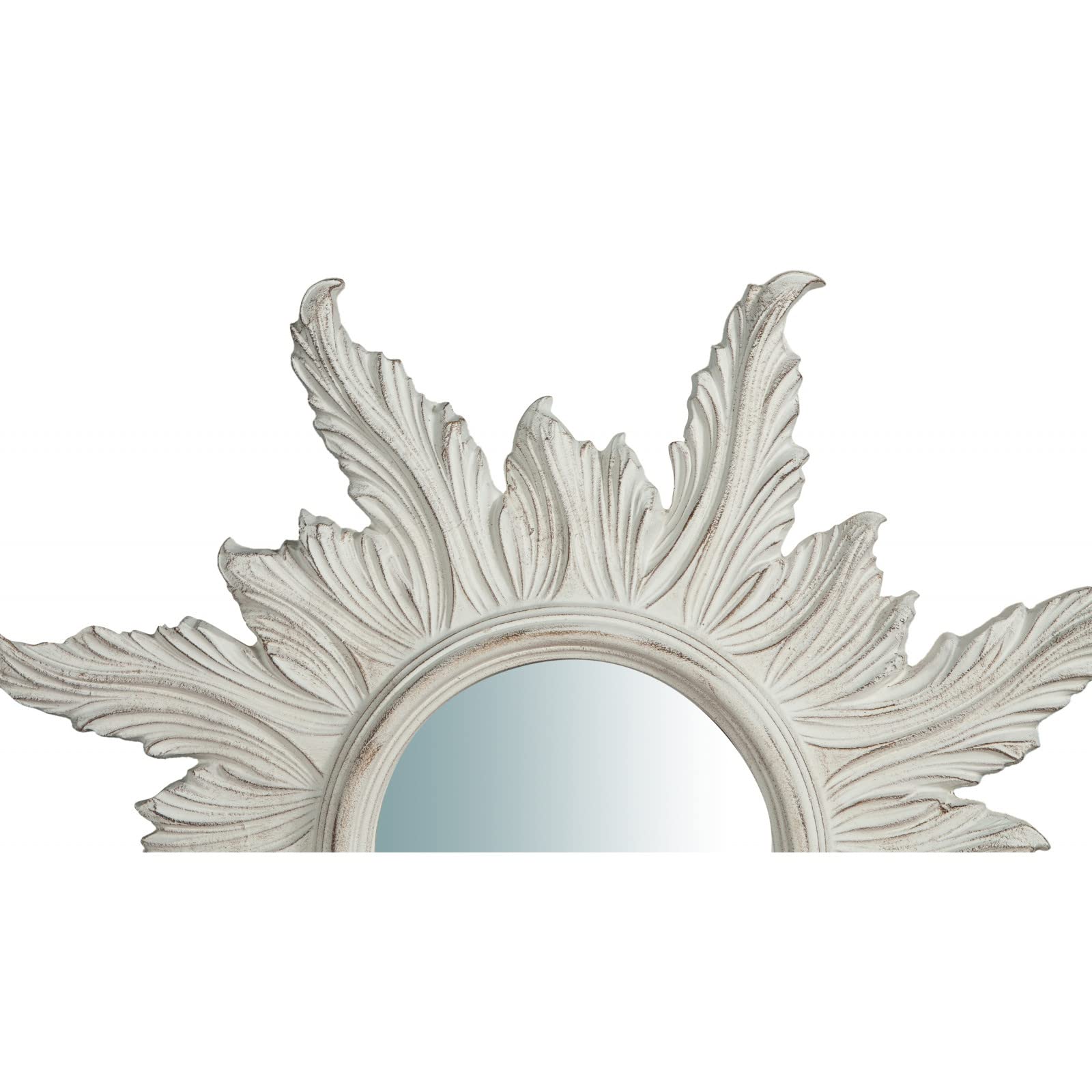 Biscottini Specchio shabby chic da parete 60x60 cm | Specchi decorativi da parete | Specchio ingresso bianco