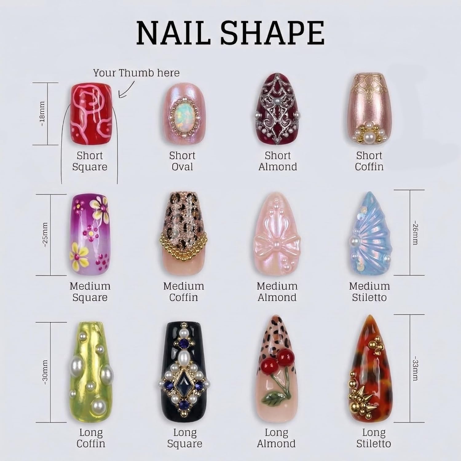 Handmade Pink & Olive Green Gel Press On Nails, 3D Gold Scarab Beetle & Vintage Florals, Reusable Medium Almond Fake Nails with Prep Kit, Spring Botanical Museum for Women, 10 Pcs