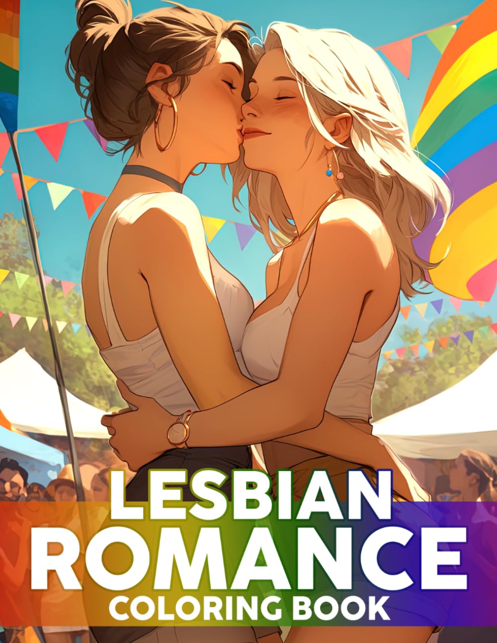 Lesbian Romance Coloring Book: Tender Sweetheart Moments Coloring Pages featuring Soft Romance Scenes and Simple Comforting Relationship Art for All Ages