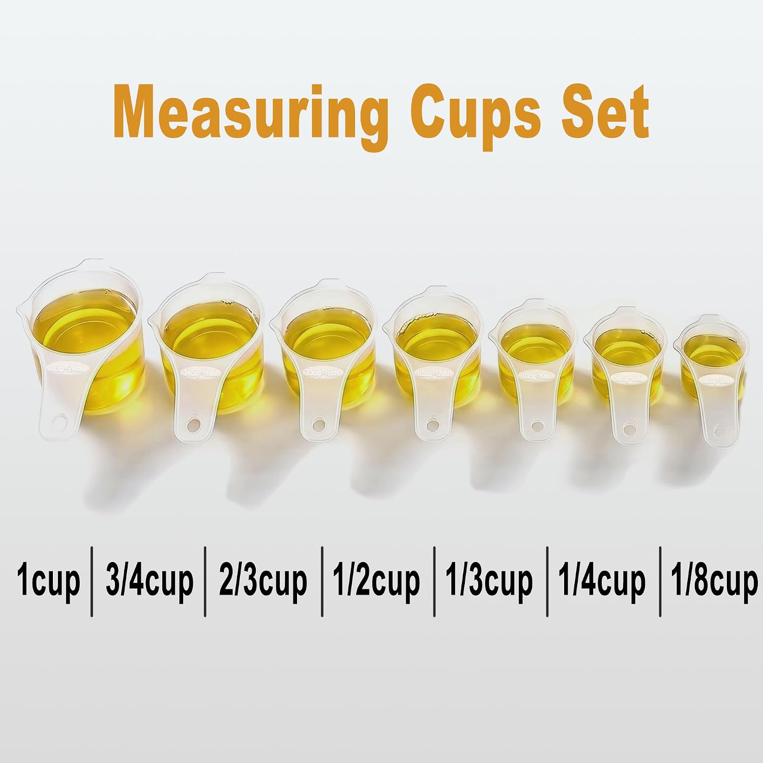 7 PCS Measuring Cups Set, BPA Free