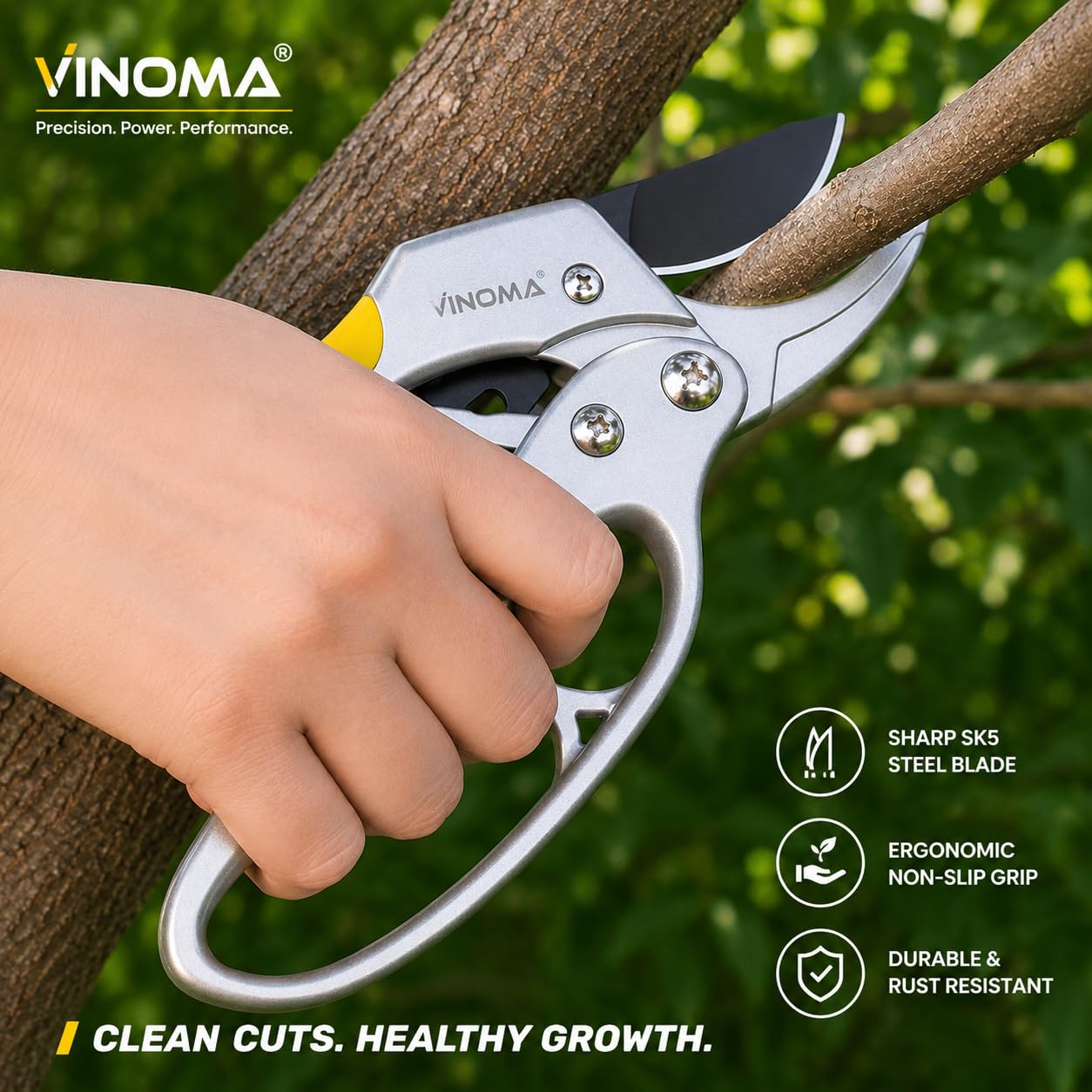 VINOMA Gardening Scissors - Precision Pruners -2 VINOMA Gardening Scissors - Precision Pruners -2