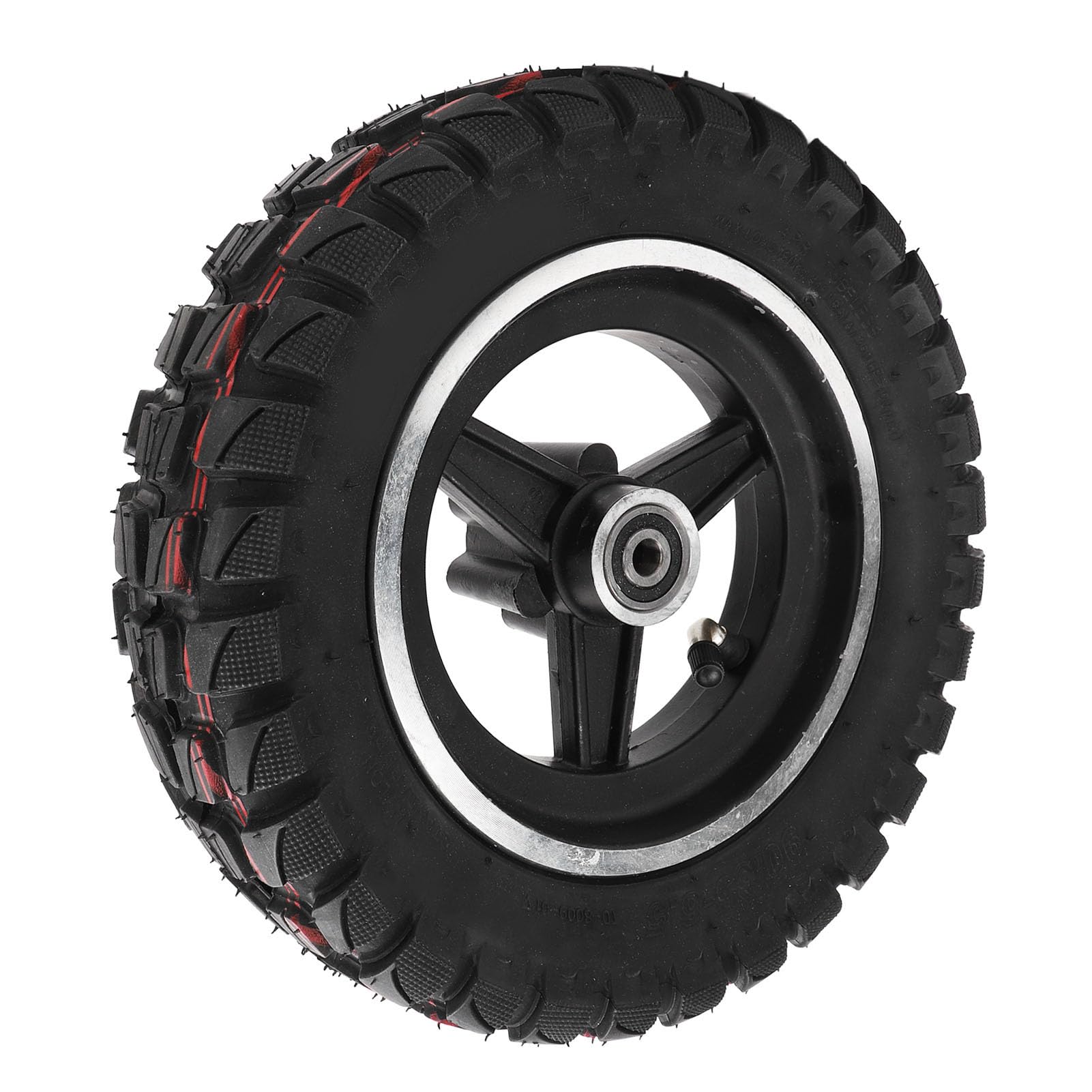 6.5 Zoll Reifen mit Felge für -Motorrad Elektrisches Fahrzeug verbesserte Traktion stabile Leistung 90/65-6.5 Gummi-Metall-Rad Offroad-Ersatzreifen