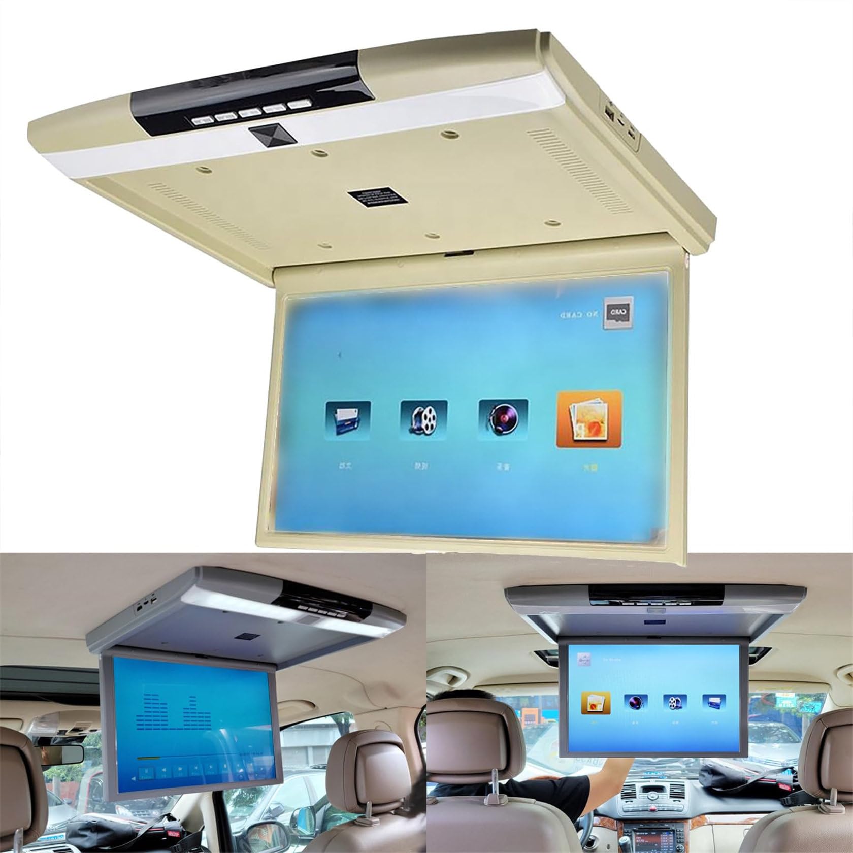 Lecteur de stéréo de voiture 17.3" écran de plafond pour occuper les enfants