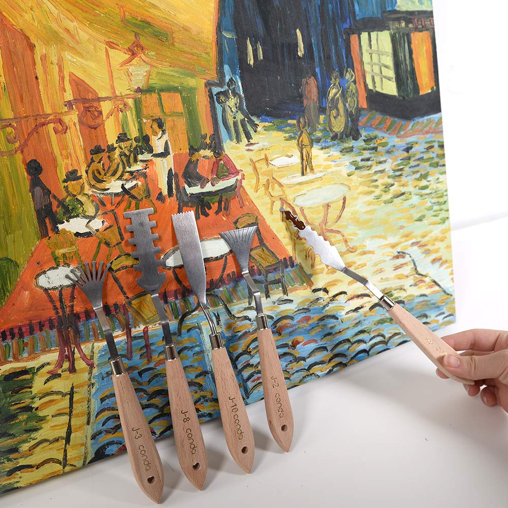 CONDA Palette Knife Set - 10Pcs Stainless Steel -7 CONDA Palette Knife Set - 10Pcs Stainless Steel -7
