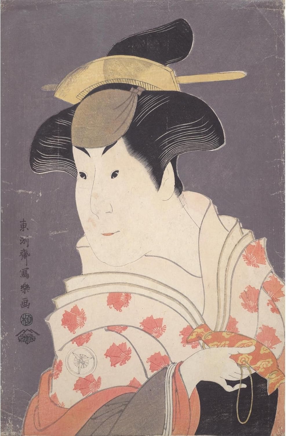 ArtDirect The Actor Iwai Hanshiro IV as the Wet Nurse Shigenoi from the play The Loved Wife's Parti-Colored Halter Unframed Art Print Giclee Poster by Tōshūsai Sharaku - Ready for Framing with Customization Sizes