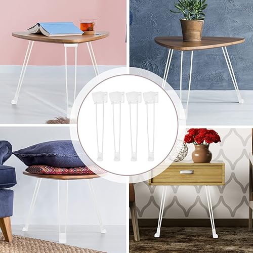 Miniatura 8 de BESPORTBLE Te 4 piezas de horquilla plegable patas de mesa patas de muebles horquilla mesa de café patas de escritorio patas plegables de metal para