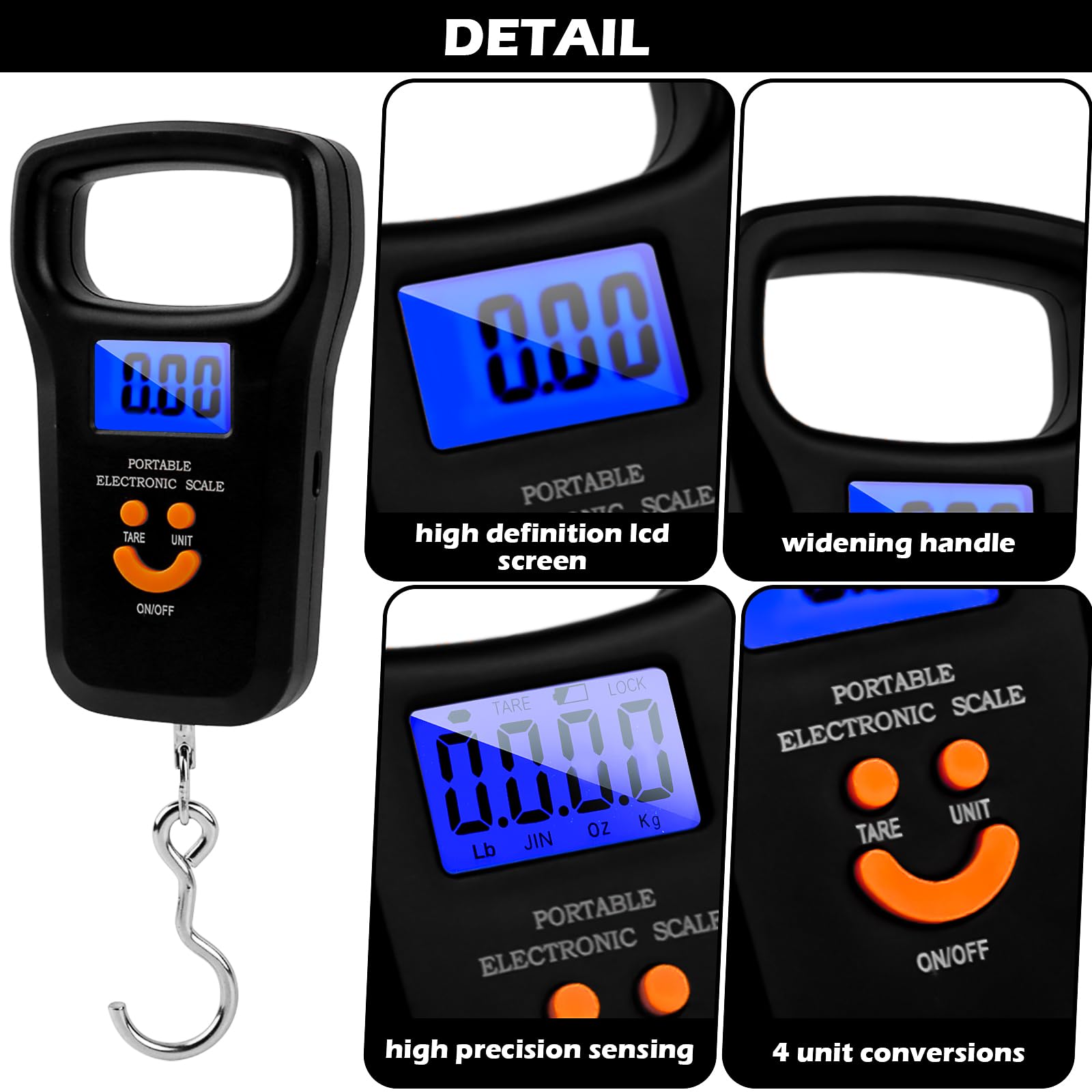 Bilancia Digitale 50kg Con Display Grande - Precisione 1g Per Casa, Ufficio O Commerciale - Foto 6