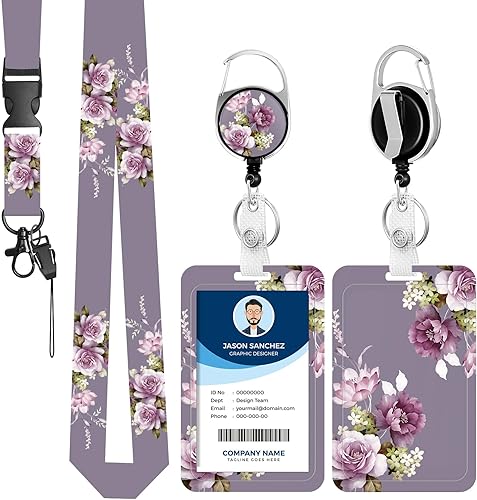 Soporte para tarjetas de identificación con cordón, portatarjetas de identificación a la moda con cordones retráctiles, fibra suave, clip de metal,