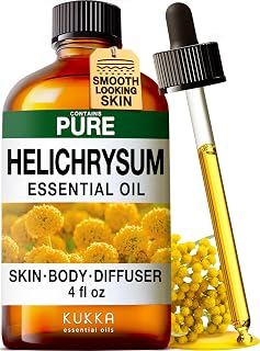 KUKKA Helichrysum Essential Oils - 4 Fl Oz - for Hair, Skin, Diffuser, Aromatherapy & DIY Soap Making Scent