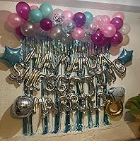 Vista 3 de JeVenis Mamma Mia Shes Getting Married - Decoración de despedida de soltera Última Discoteca, suministros de fiesta de Mamma Mia Decoración