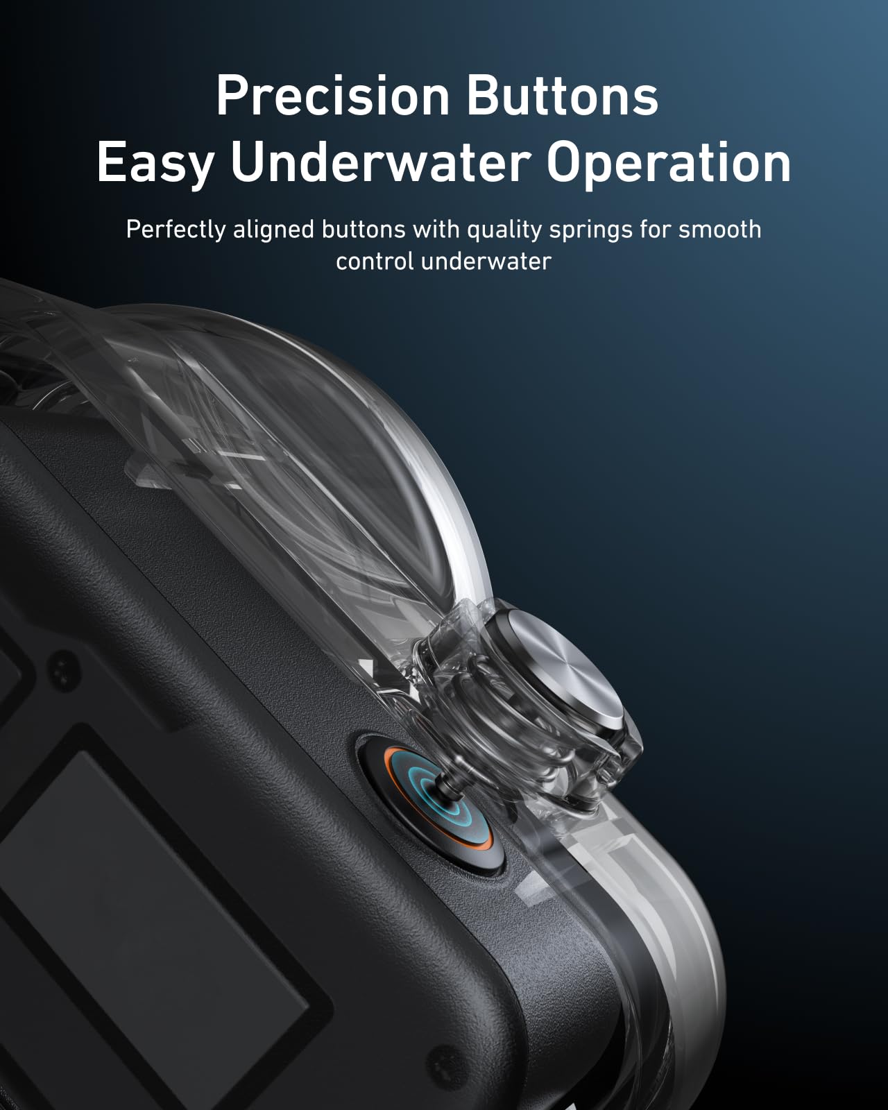 TELESIN Custodia Impermeabile per DJI Osmo Nano, Scatola Subacquea 60M/196FT con Fogli Antiappannamento, Accessori per DJI Osmo Nano per Immersioni Profonde e Snorkeling