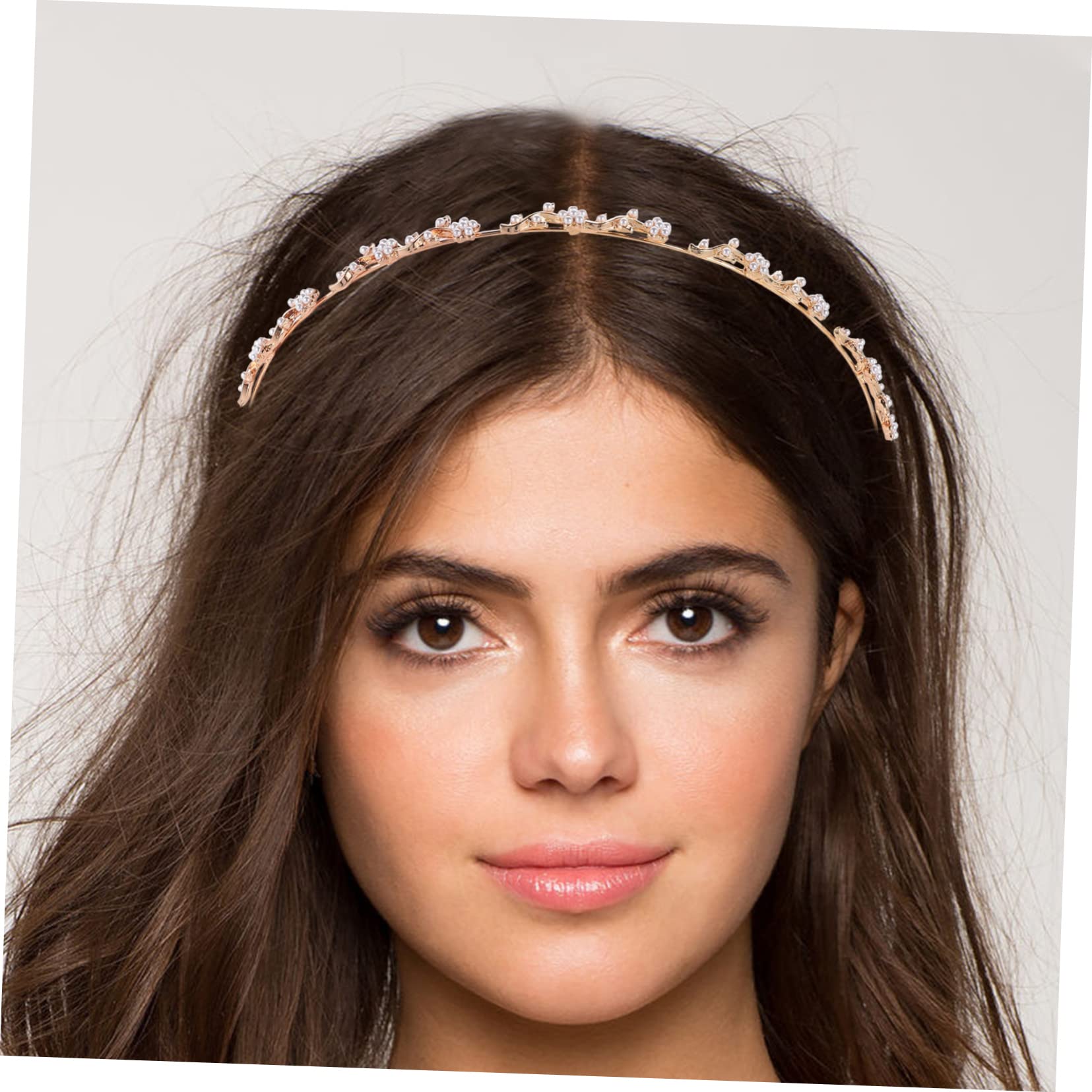Diademas Perlas y Cristales, 6 Piezas, Metal para Mujer | Pack de 6 Unidades, Diseño Sencillo y Chic, Adecuado para Ocasiones Obsequios y Obsequio de Cumpleaños