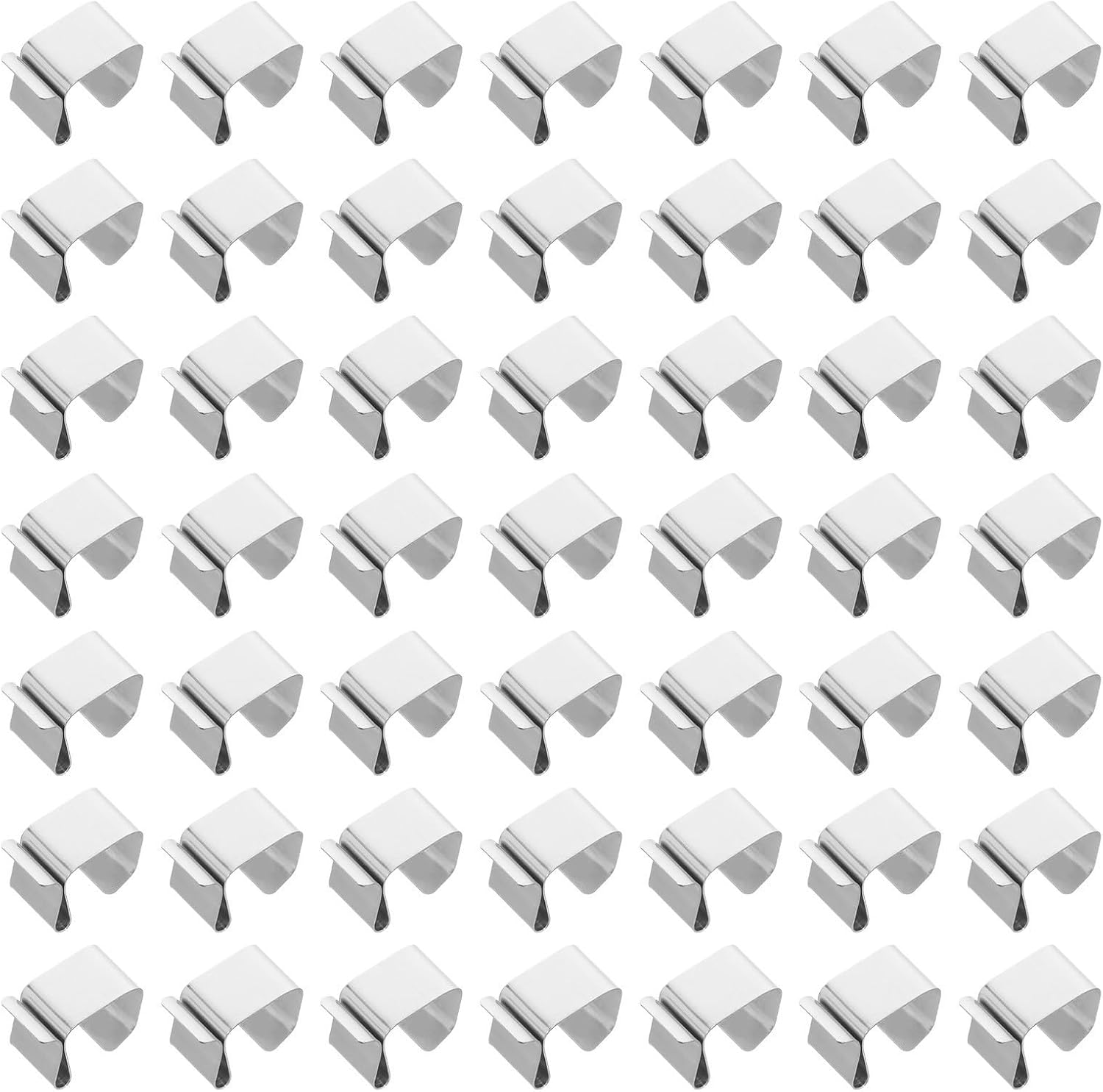 Gutter Clips Universal Compatibility Stainless Steel 200pcs Weatherproof with Firm Grip Support for Xmas Lights for Outdoor Seasonal Hanging and Holiday Decorations