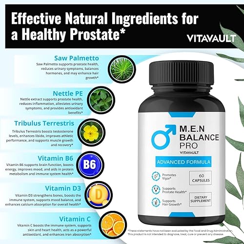 Miniatura 6 de M.E.N Balance Pro Cápsulas – Píldoras oficiales de Men Balance Pro para apoyar la salud de la próstata, fórmula totalmente natural para niveles