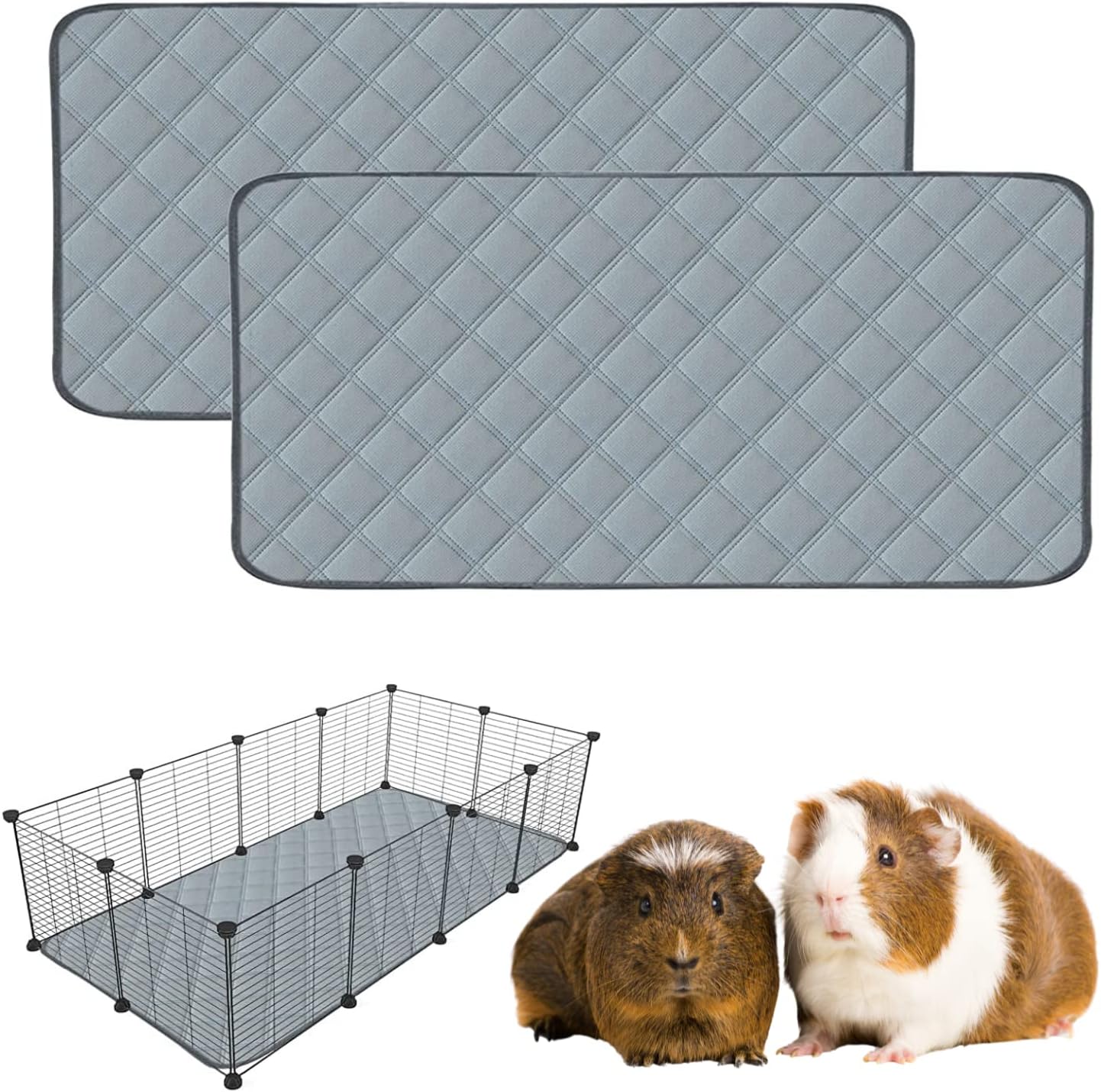 2 Pack Guinea Pig Cage Liners Washable Guinea Pig Pee