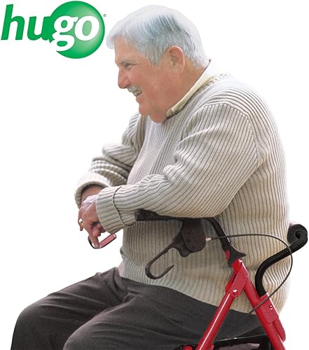 Miniatura 4 de Hugo Elite Andador con ruedas y asiento, 700-961, Garnet Red, 1