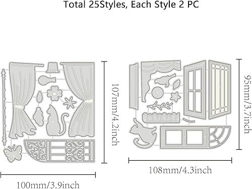 Miniatura 20 de INFUNLY Troqueles de corte de palabras de Feliz Navidad para árbol de Navidad, troqueles de metal para hacer tarjetas, copos de nieve, campanas