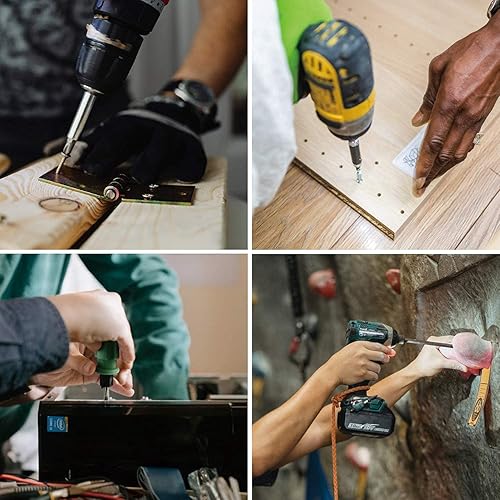 Miniatura 7 de VESTTIO Juego de puntas de destornillador de cabeza hexagonal métrica Allen de 0.098 pulgadas, 0.198 pulgadas, 0.198 pulgadas, 0.157 pulgadas, 0.236