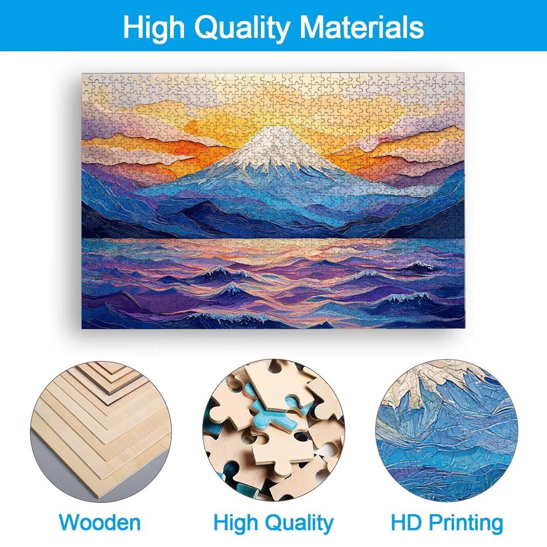 Puzzle 5000 Piezas, Puzzle Montaña de Madera para Adultos, Regalos -2514