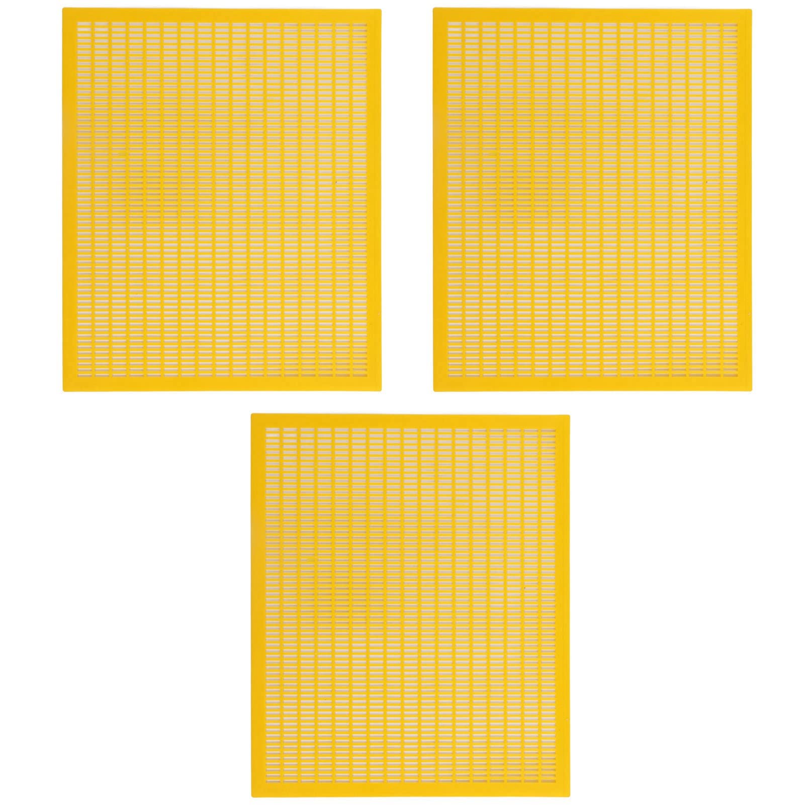 3 Pezzi di Plastica per Api Regina Proteggi Griglia di Cattura Rete Strumento Apicoltura Tavola Separata per Api Regina Gialla Pratica per l'apicoltore Sensata per Loro per