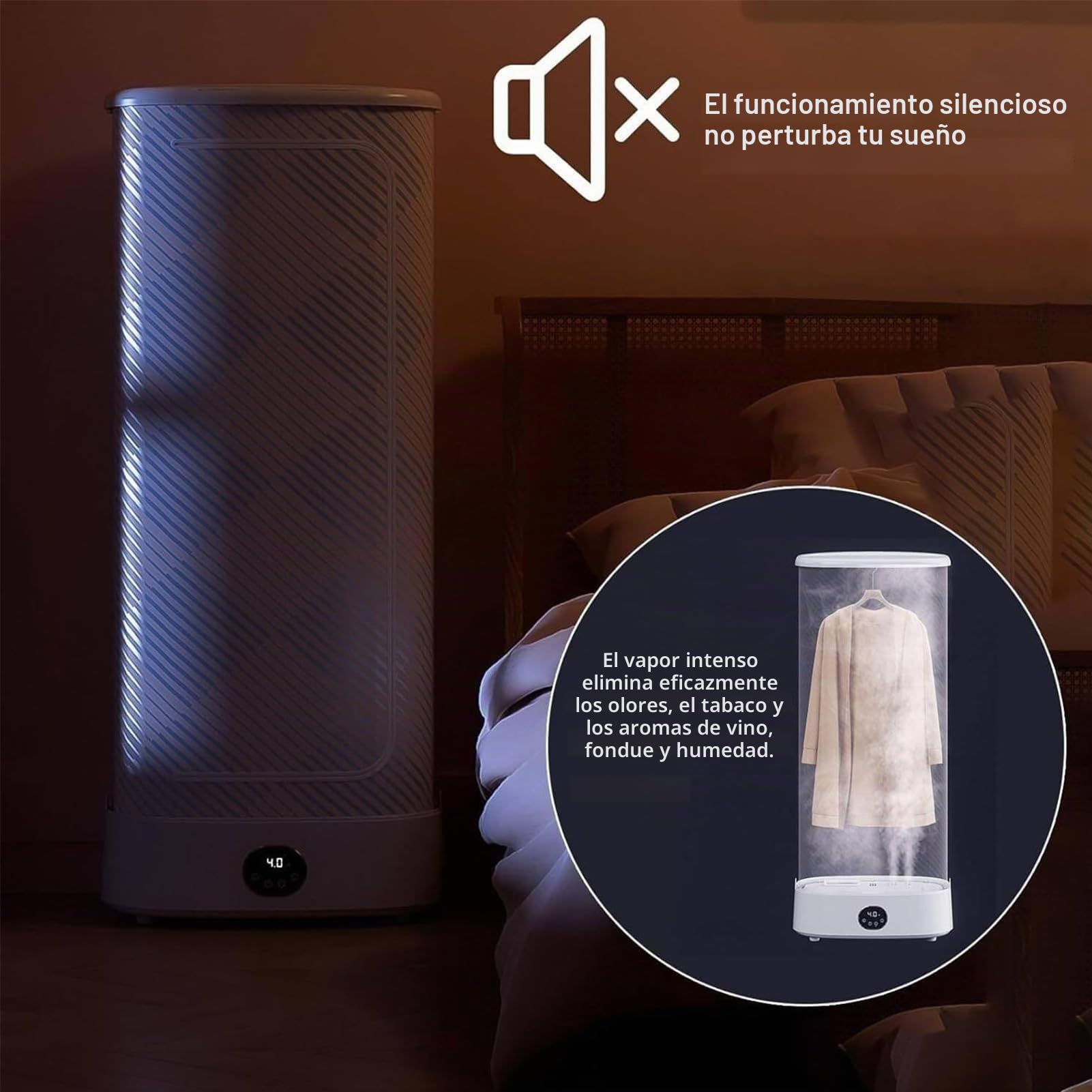 Máquina de planchado a vapor automática Máquina de planchado plegable de secado de 1000 W Temporizador De 240 Minutos Y Temperatura Constante De 360° Rápida y fácil de Usar（Ayuda para planchar）
