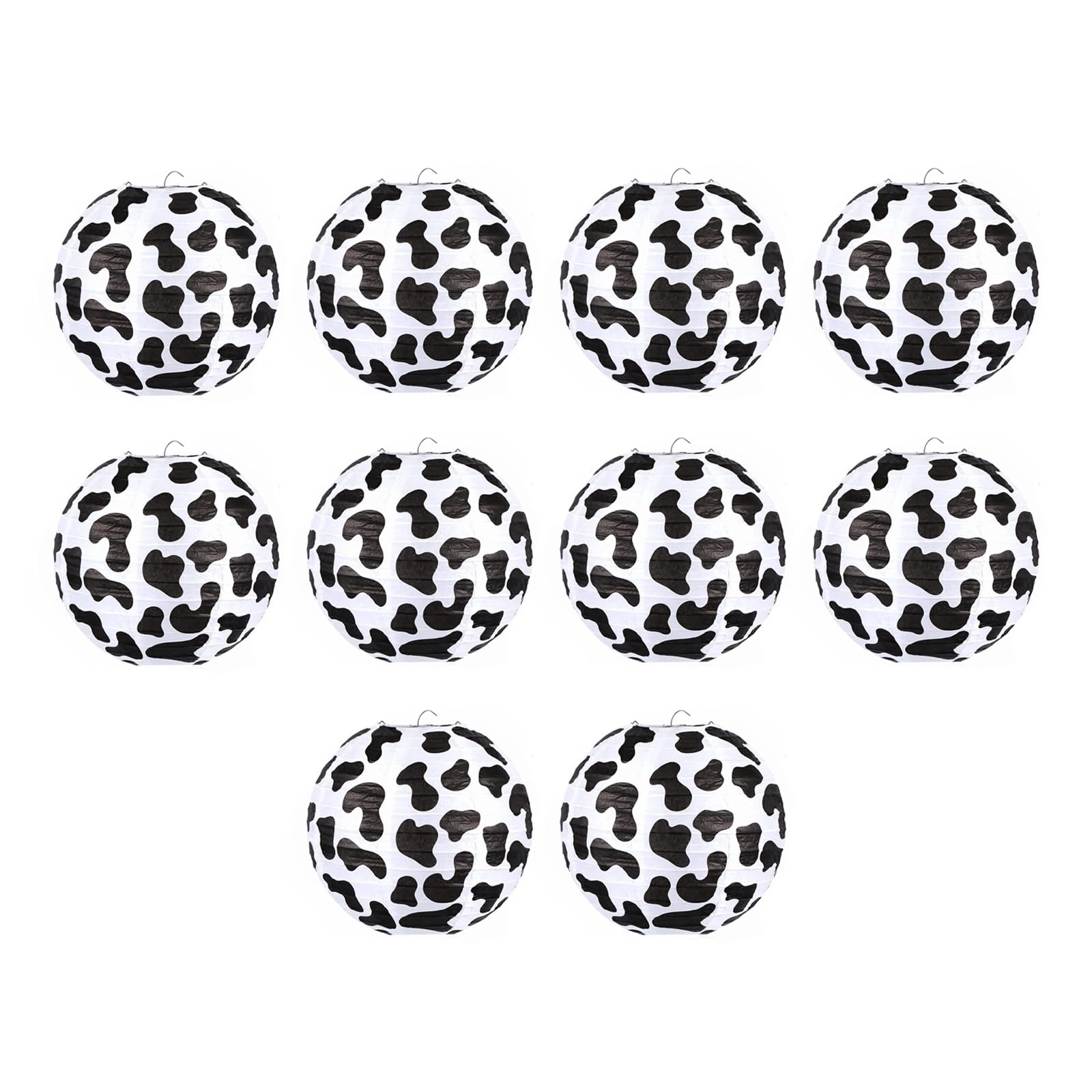 Woedpez Of 10 Paper Light Farm Theme Hanging Ornament Festival Supplies for Home Parties and Seasonal Event Party