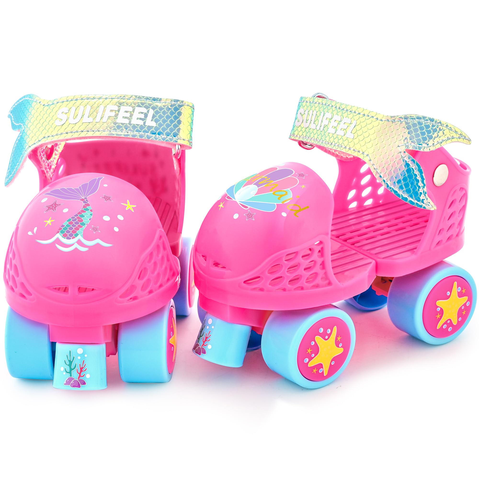 SULIFEEL Patins à roulettes réglables pour enfants de 2 à 5 ans - Pour débutants et garçons