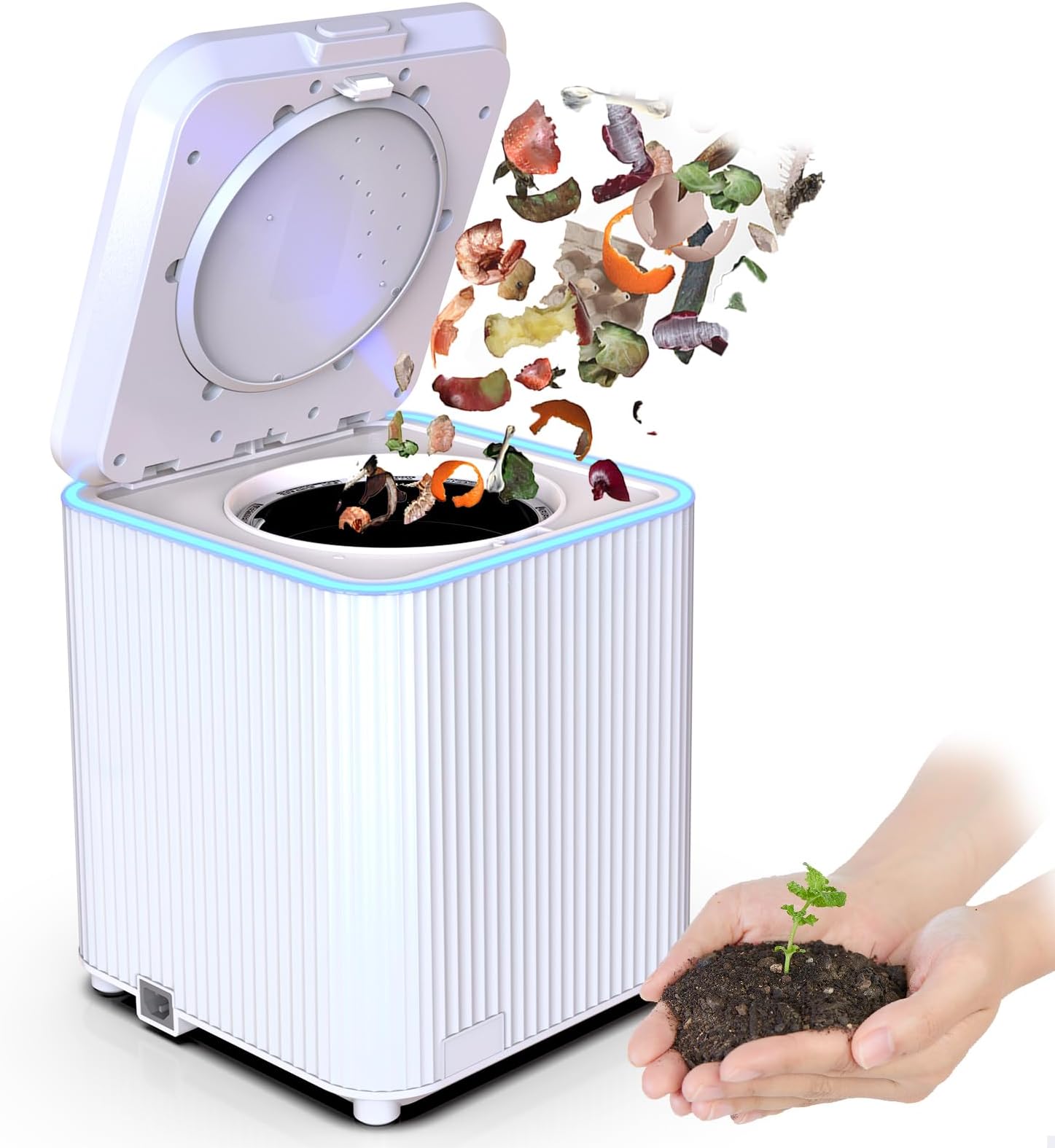 SQUEEZE master Electric Kitchen Composter-Smart Kitchen Waste Composter-3.5L/0.92 Gallons Compost Machine for Kitchen-Turn Garbage into Treasure-Drying and Fermentation Functions