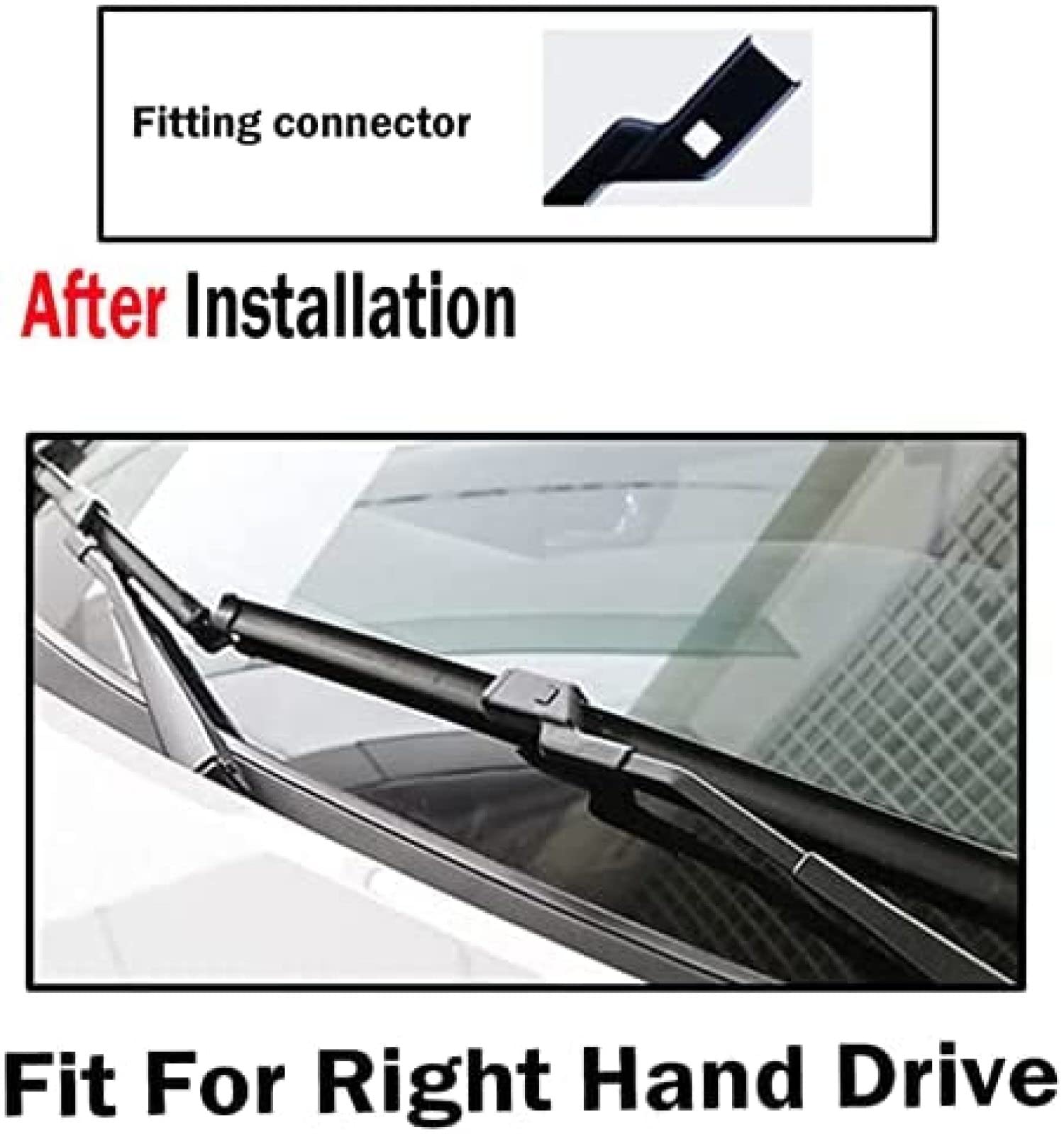Juego de escobillas limpiaparabrisas Delanteras y traseras de 26 "+ 14" + 10 "para Parabrisas de Coche Ventana cepillos de Lluvia para Opel para Mokka 2012-2017