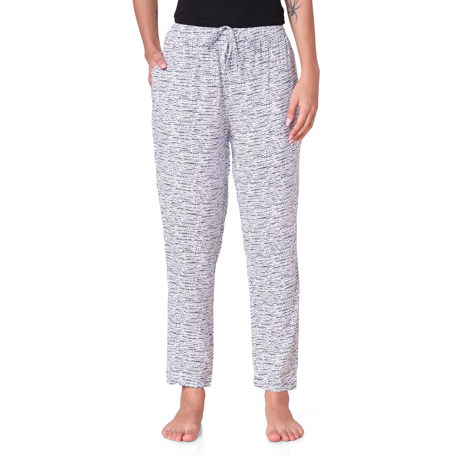 Women Printed Pyjama with Side Pockets-image-49