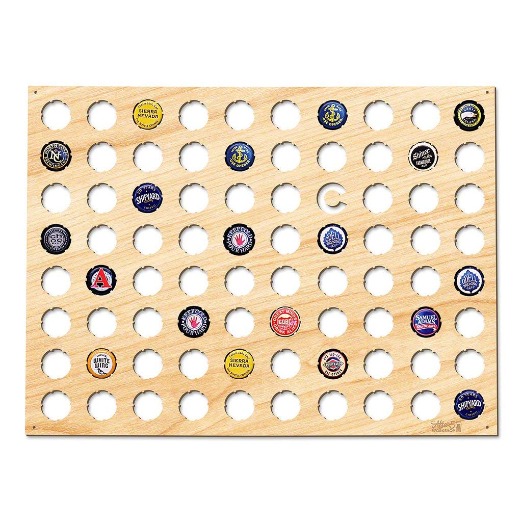 Tableau bière capsule bois rectangle haut de gamme modèle M0088 3 nuances