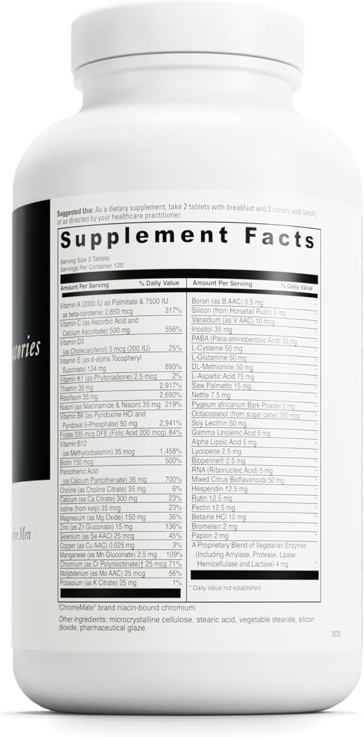 DAVINCI Labs Spectra Man - Dietary Supplement to Support Immune System Function and Men's Unique Needs - with Vitamins, Minerals, Amino Acids, Herbs, Digestive Enzymes and Fatty Acids - 240 Tablets
