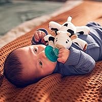 Vista 8 de Philips Avent Soothie Snuggle Pacifier Holder with Detachable Pacifier, 0m+, Cow, SCF347/05