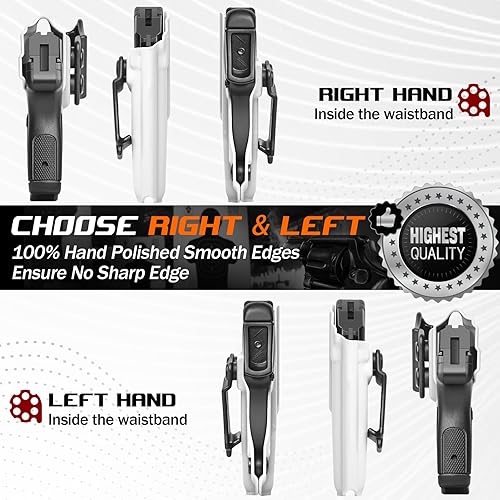 Miniatura 6 de Amberide IWB & OWB KYDEX Holster Fit Ruger LCP 380 Pistol, Inside Waistband Concealed Carry, Adjustable Cant & 'Posi-Click' Retention, USA Made by