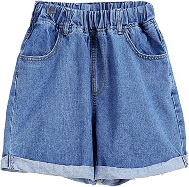 SheIn - Pantaloncini - Donna blu Medium : Amazon.it: Abbigliamento