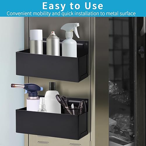 Miniatura 4 de Soporte magnético para latas de aerosol, caja de herramientas magnética, soporte para botellas, caja de herramientas para garaje y hogar, espacio de