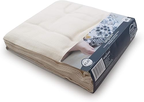 Kanga Care Pañales reutilizables sin blanquear Birdseye 70% rayón de bambú 30% algodón plegable plano (6 unidades) talla única 4-35+lbs