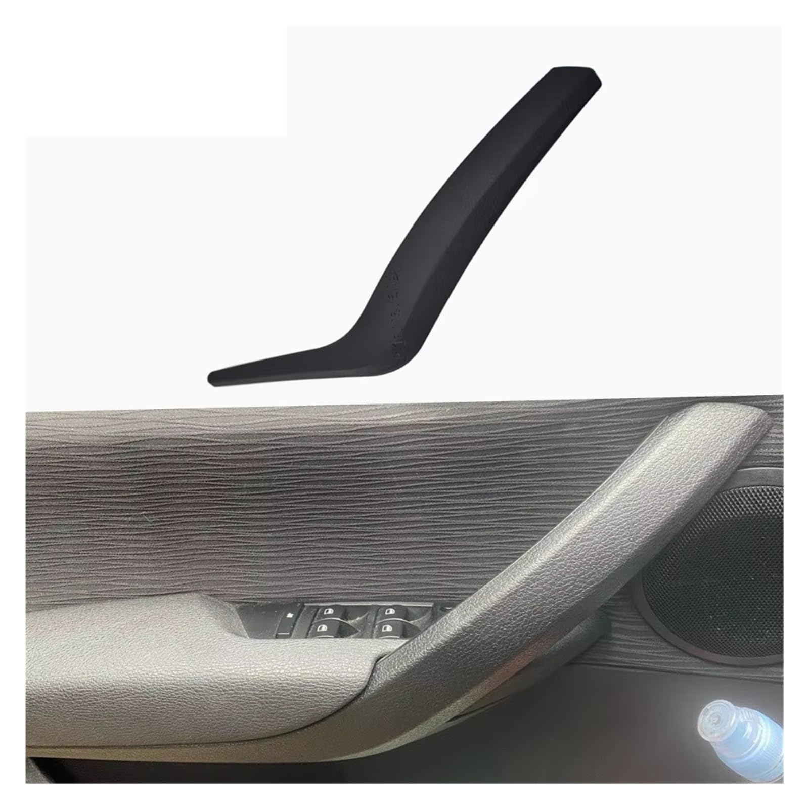 Eshgtuo Black Left Interior Door Handle Replacement Upgraded Left Right Interior Door Pull Handle Armrest Outer Cover Trim For Bmw For X1 E84 2010-2016 Interior Door Pull Handle Trim(Black Left)
