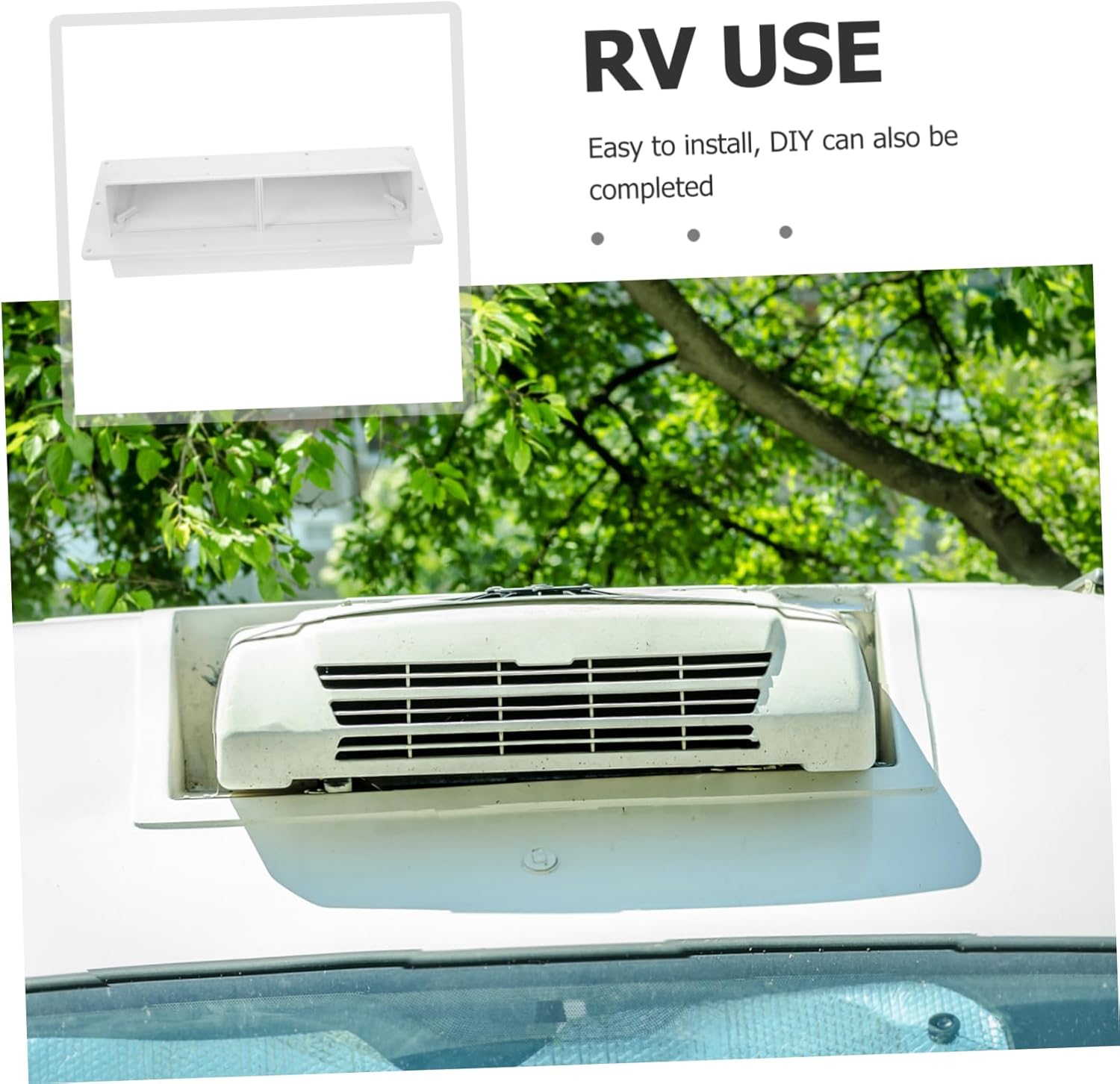 jojofuny 4pcs Ventilation Cover Floor Register Cover for Rv to Install Multi-Functional Accessory for Air Conditioning Range Hood Sleek Design