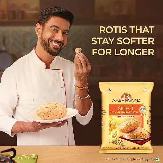 Aashirvaad Select Sharbati Atta, 10kg